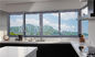 Aluminium d'appartements de villas Windows coulissant avec le glaçage gâché par 6mm