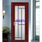 Portes intérieures en aluminium vitrées simples de nouvelle conception pour la décoration de villas